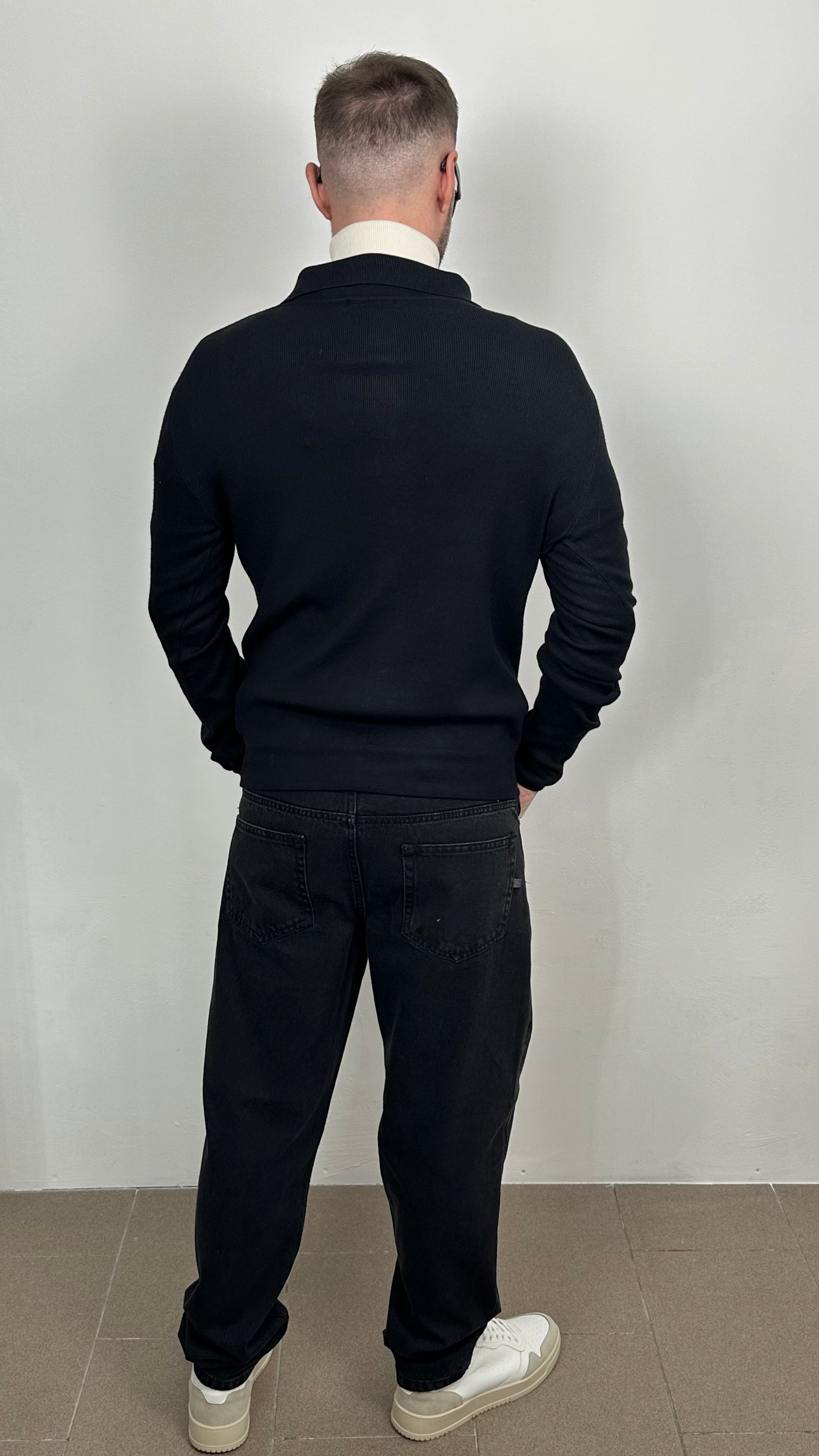 Cardigan "IMPERIAL" con bottoni e collo polo