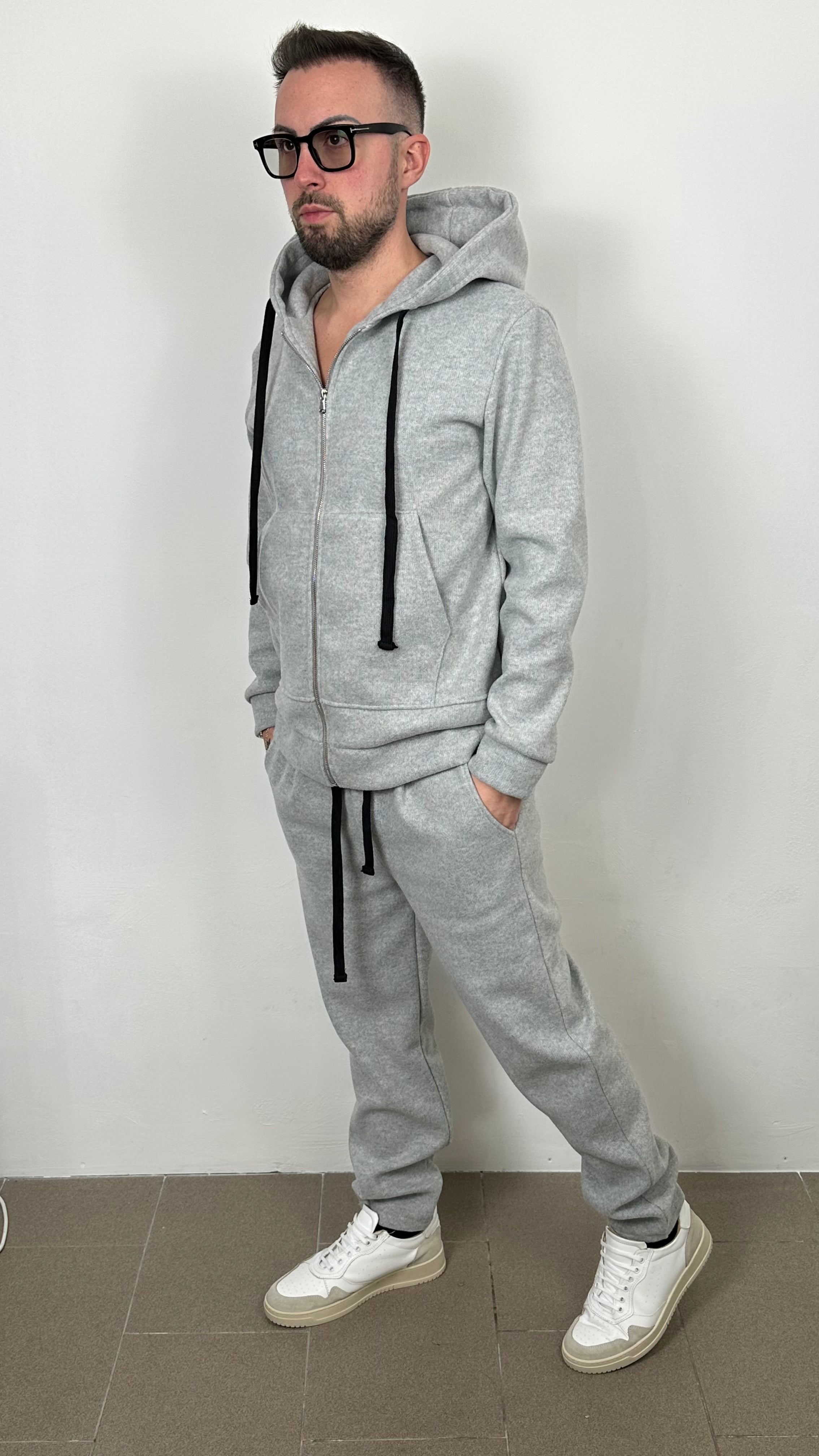 Felpa “IMPERIAL” con cappuccio e zip