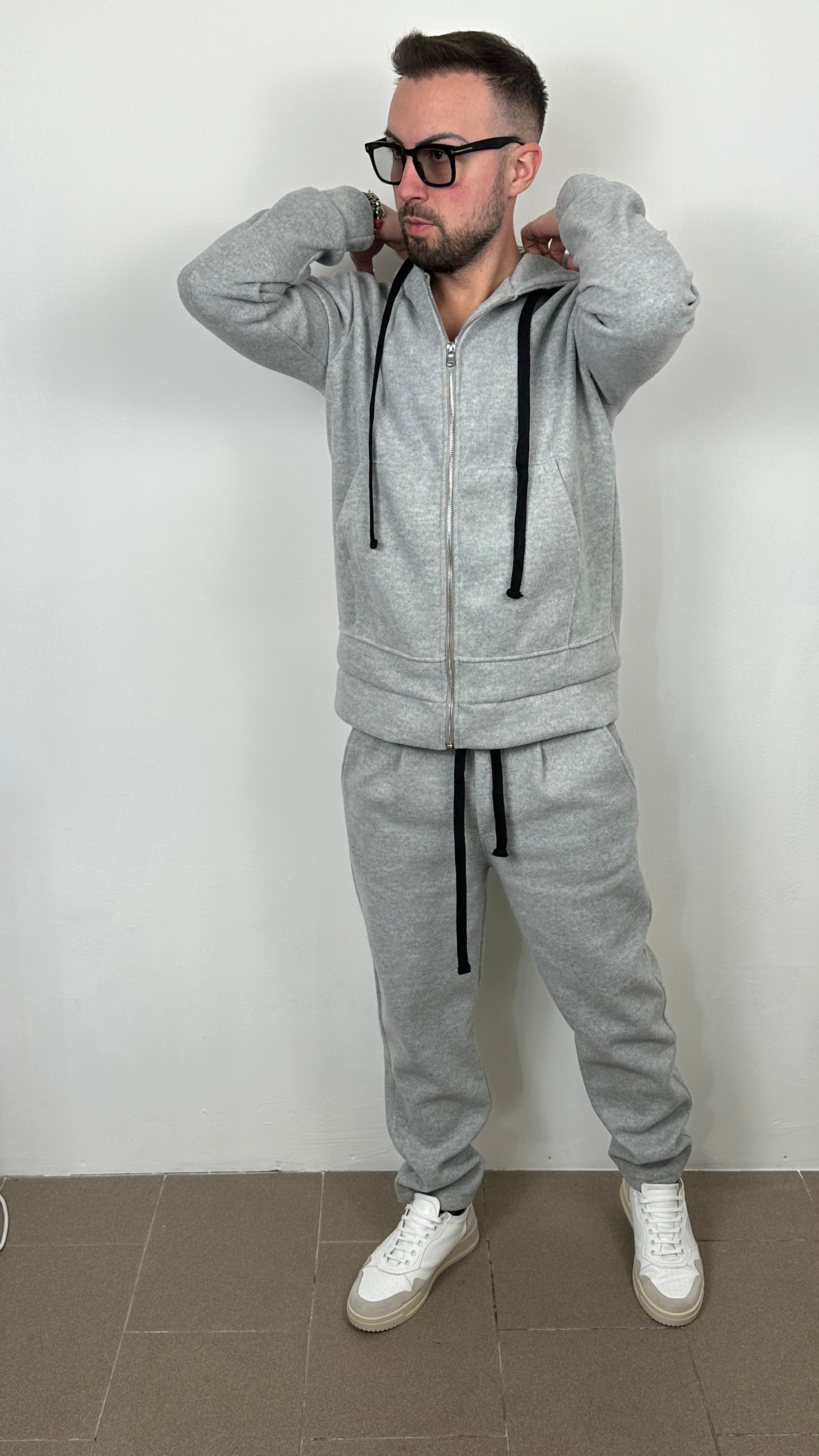 Felpa “IMPERIAL” con cappuccio e zip