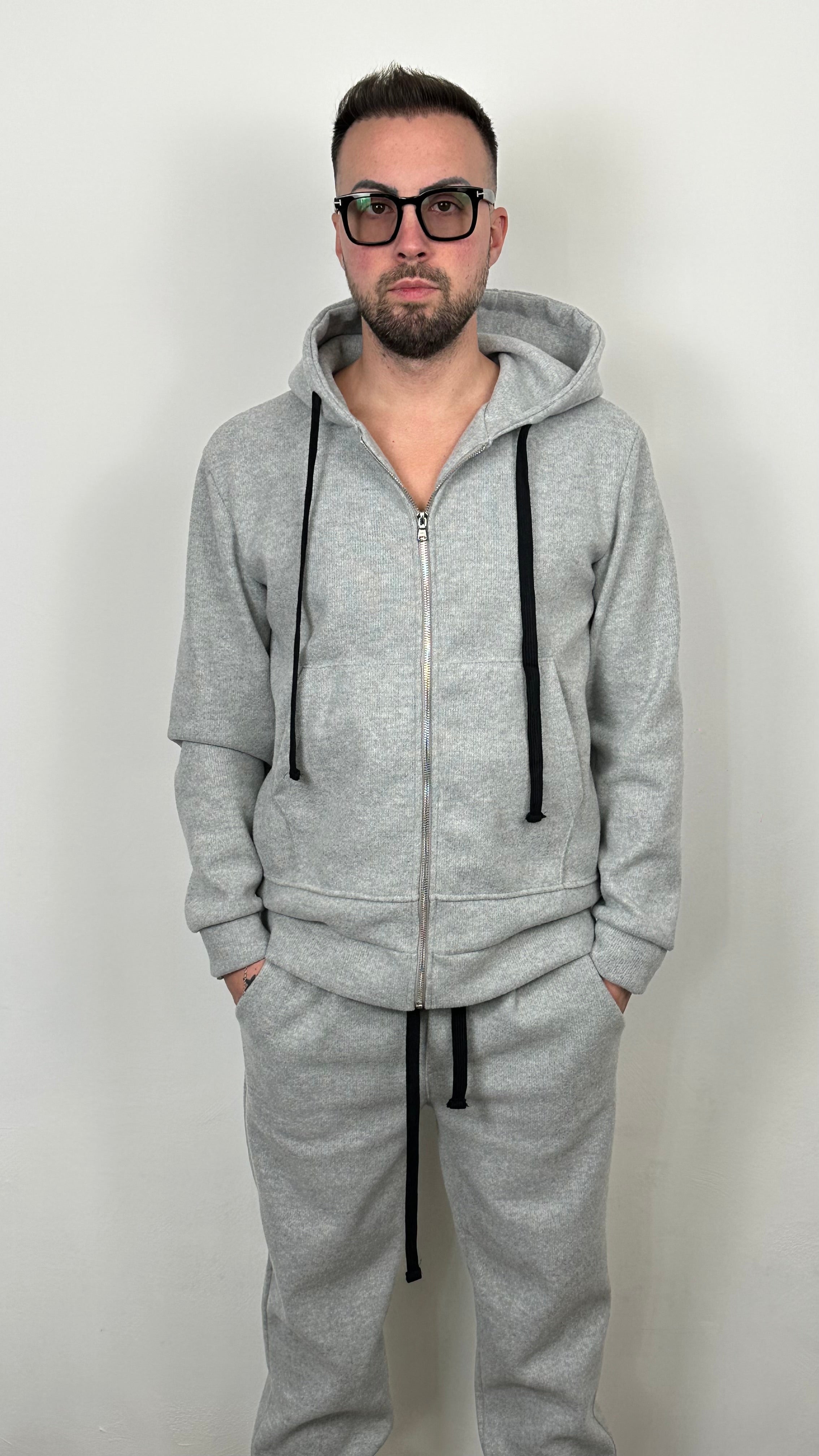 Felpa “IMPERIAL” con cappuccio e zip