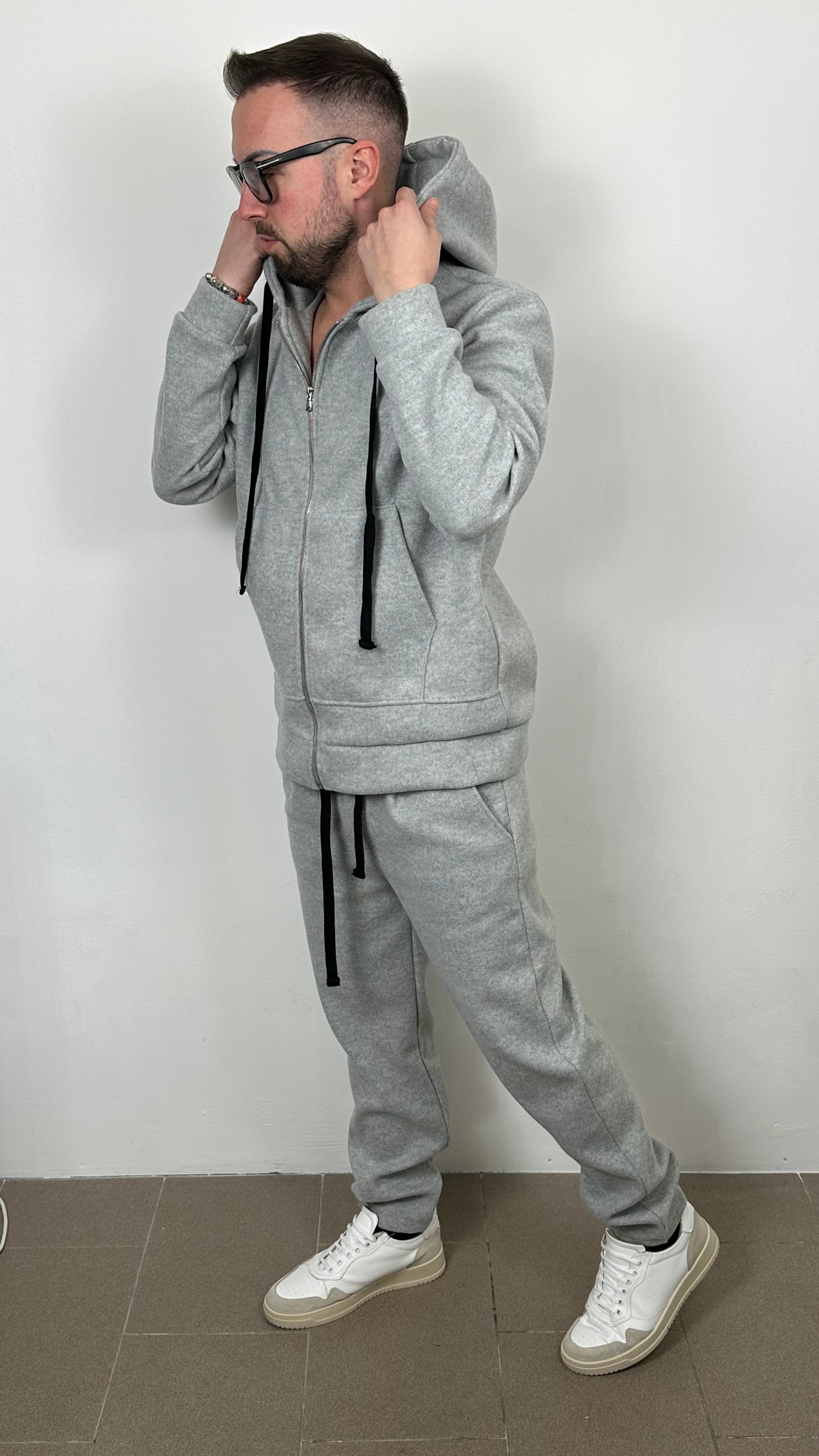 Felpa “IMPERIAL” con cappuccio e zip