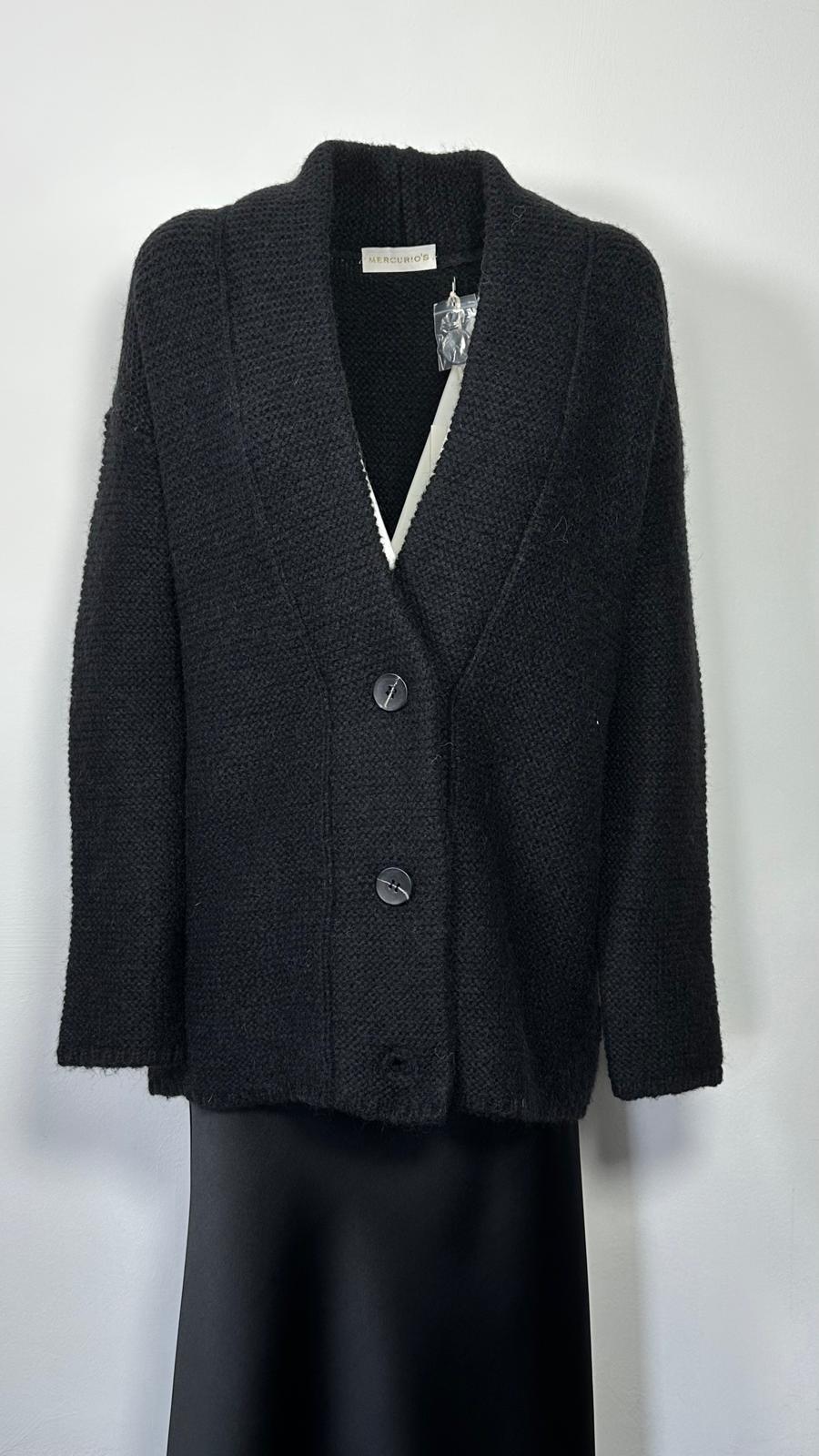 Cardigan over con bottoni