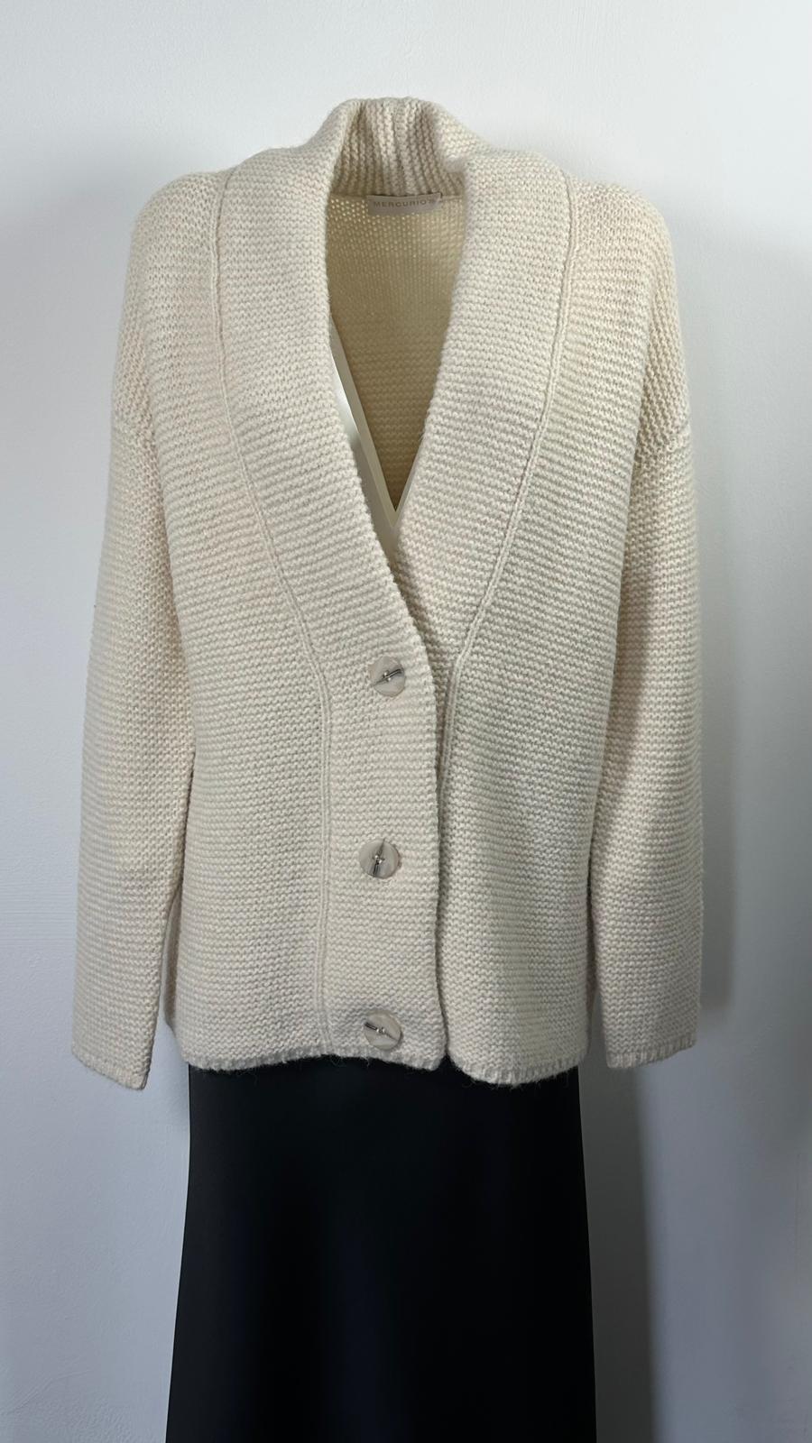 Cardigan over con bottoni