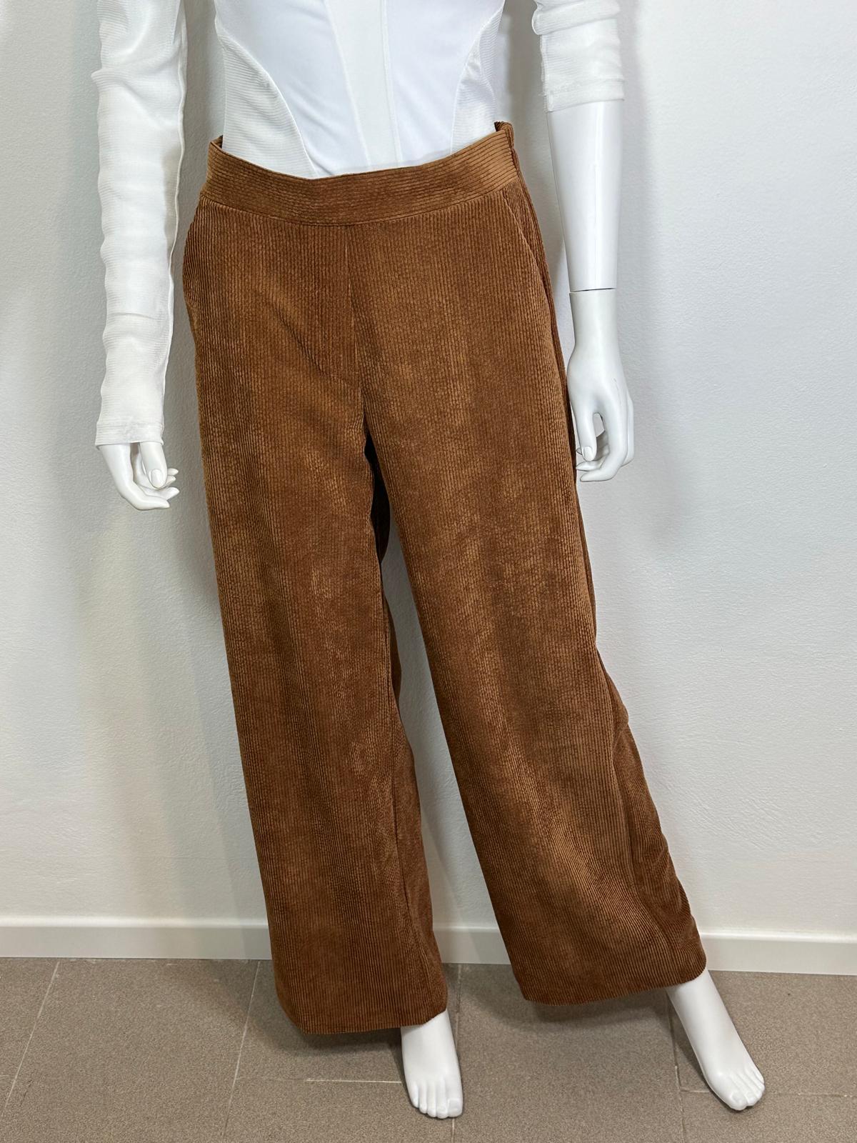 Pantalone a palazzo in velluto 500 righe
