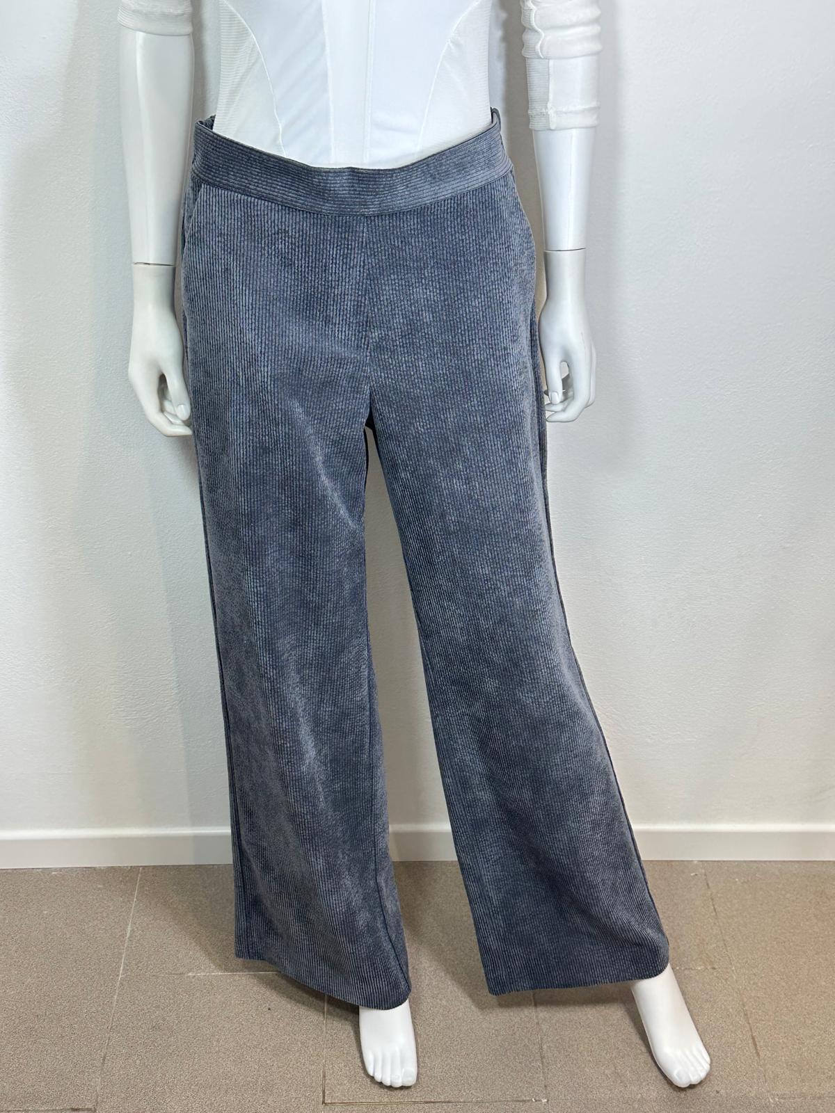 Pantalone a palazzo in velluto 500 righe