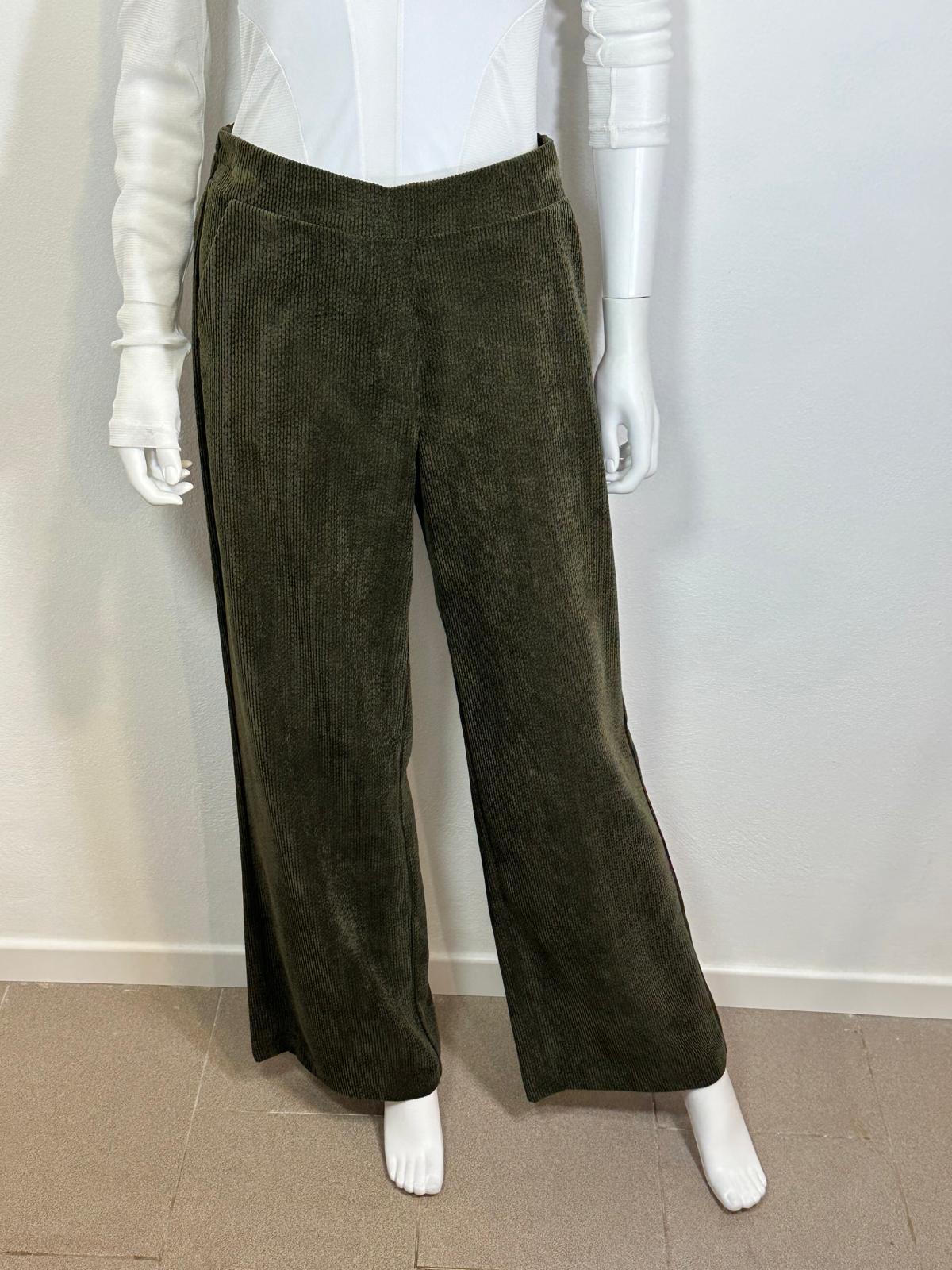 Pantalone a palazzo in velluto 500 righe