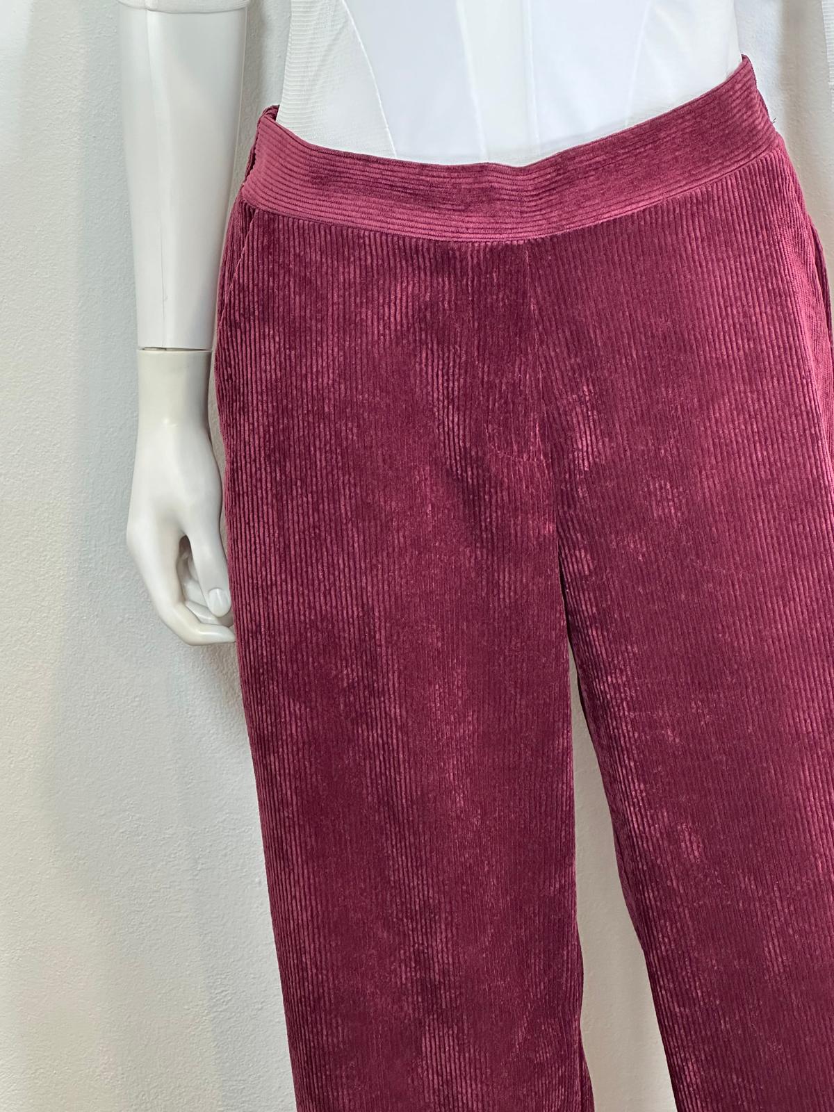 Pantalone a palazzo in velluto 500 righe