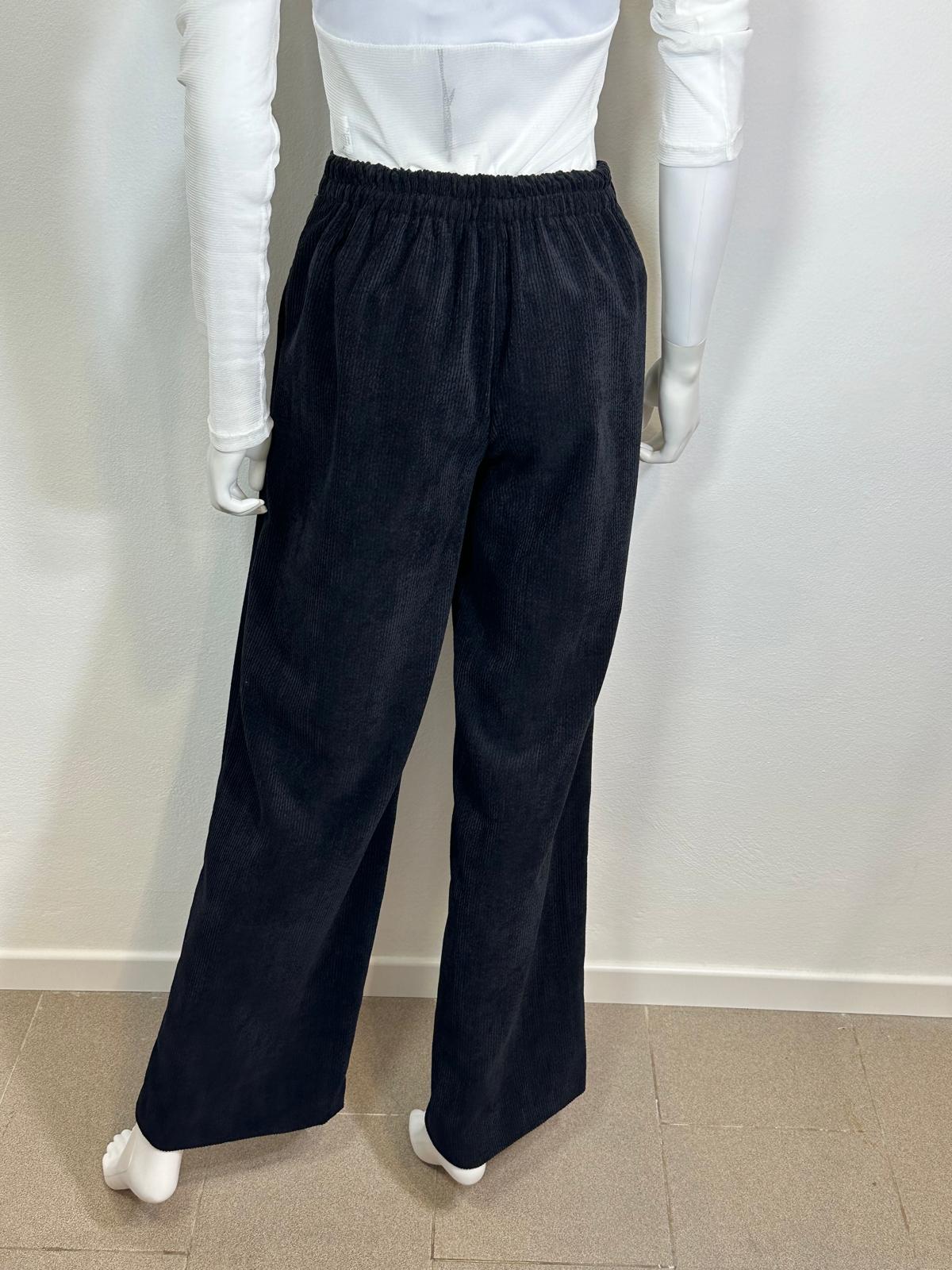 Pantalone a palazzo in velluto 500 righe