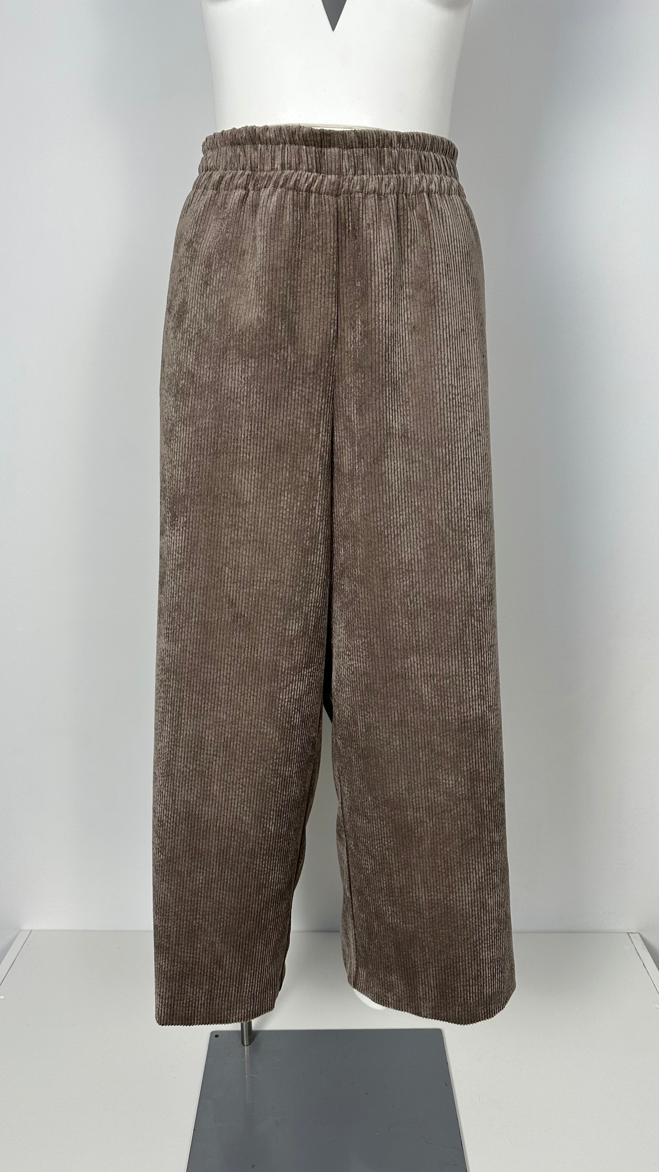 Pantalone gaucho in velluto 500 righe